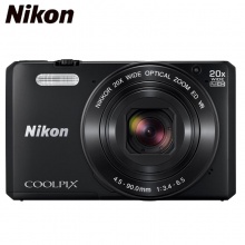 尼康(Nikon) COOLPIX S7000 （黑）数码相机 20倍变焦 内置WiFi 家用卡片机