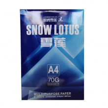 晨鸣雪莲 A4复印纸 70G 8包/箱（计价单位：箱）