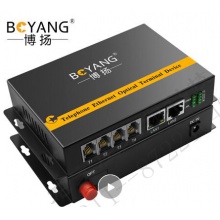 博扬（BOYANG）BY-4P2EV 数字电话光端机4路电话+2路物理隔离以太网光纤传输 FC口
