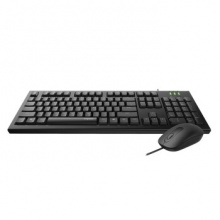 雷柏X120 PRO光学有线键鼠套装 全键紧凑布局舒适手感 商务办公笔记本电脑外接键盘鼠标套装