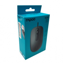 雷柏（Rapoo） N200 鼠标 有线鼠标 办公鼠标 对称鼠标 笔记本鼠标 电脑鼠标 台式机鼠标