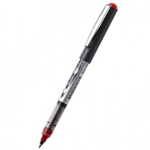 白雪(snowhite)品质直液式走珠笔子弹型0.5mm学生用中性笔签字笔教师批改红笔巨能写PVR-155红色