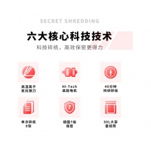 得力(deli) 粉末级高保密大容量办公碎纸机 7级保密办公文件颗粒粉碎机9919