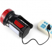 康铭LED强光家用手电筒充电超亮多功能氙气户外照明可手提探照灯KM-2651