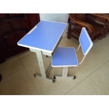学习桌椅教室用  单滑道1.0 刨花板桌椅面  一次成型桌斗 面板颜色多色可选（黄/绿/蓝/粉/白象/灰白）
