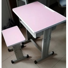 学习桌椅教室用 双滑道1.0 刨花板桌椅面  一次成型桌斗 面板颜色多色可选（黄/绿/蓝/粉/白象/灰白）