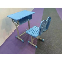 教室用学习桌椅 椭圆管1.2厚 塑料桌凳面 塑料桌斗 面板颜色可以自选