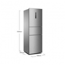 海尔 BCD-258WDPM 风冷无霜三门冰箱 除菌 中门5℃-18℃变温室 258L 银色
