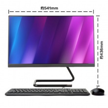 联想（Lenovo） 致美AIO 520C-24 一体台式机电脑九代六核新款办公设计 黑色/标配I5-9400T 8G 256G固态 2G独显 23.8英寸