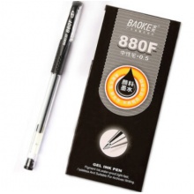 办公中性笔 宝克0.5mm水笔签字笔 水笔 880F办公商务签字笔 黑色 单位：支