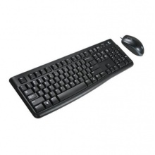 罗技（Logitech） 键鼠套装 MK120 键鼠套装 黑色，有线键鼠套装