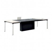 钢架会议桌简约办公桌阅览桌洽谈接待桌 1.2*2.4m