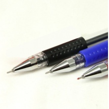 得力6601黑色中性笔 0.5mm 考试专用笔 简约水笔 碳素笔 蓝笔 红笔水性笔 黑色12支/盒