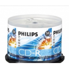 空白光盘飞利浦（PHILIPS）CD-R空白光盘/刻录盘 52速700M 桶装50片