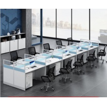 办公家具办公桌现代简约职员桌办公室桌椅组合屏风工作位隔断卡座8人员工桌工位 定制1m*60cm*1.3m八人位不含柜