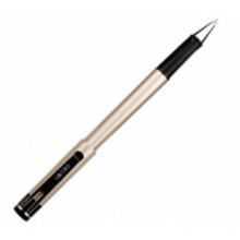 签字笔 得力（deli) 中性笔商务金属签字笔中性笔水笔黑色子弹头0.5mm0.7mm单支 S96单支金属签字笔0.7mm