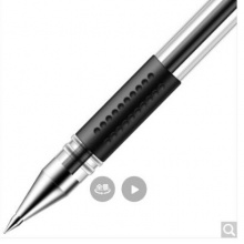 得力 6600ES 经典办公子弹头中性笔0.5mm 黑色