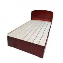 厚朴实木单人床含床垫