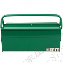 世达（SATA）95117 三翻斗工具箱工具盒收纳箱维修工具箱手提工具箱17英寸