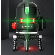 捷立（GeeLii）绿光水平仪激光5线红外线水平仪强光打线投线仪 标线仪 赠三脚架 55261