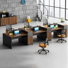 益久发办公家具办公桌组合单人工位加椅子 1500mm×600mm