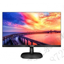 飞利浦 243V5QHSBF 24英寸电脑显示器 IPS屏 可壁挂广视角低蓝光电脑游戏液晶显示屏 黑色