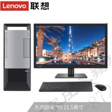 联想(Lenovo)电脑整机 英特尔酷睿i5 六核网课商务家用办公台式机 21.5英寸全高清屏 定制 i5-94008G1T+256G双硬盘