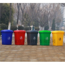 50L无轮室内室外标准分类垃圾桶干湿垃圾分类 绿色厨余垃圾 红色有害垃圾 蓝色可回收 灰色黑色其他垃圾可LOGO定制470*420*636型号DH-50L1标准无轮