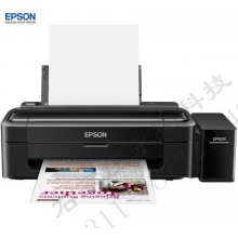 爱普生 EPSON 墨仓式彩色喷墨A4家用小型原装连供照片打印机 L130 黑色喷墨打印机