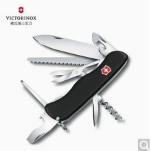 维氏瑞士(14种功能) 户外折叠刀工具刀多功能大刀刀具 0.8513.3黑色